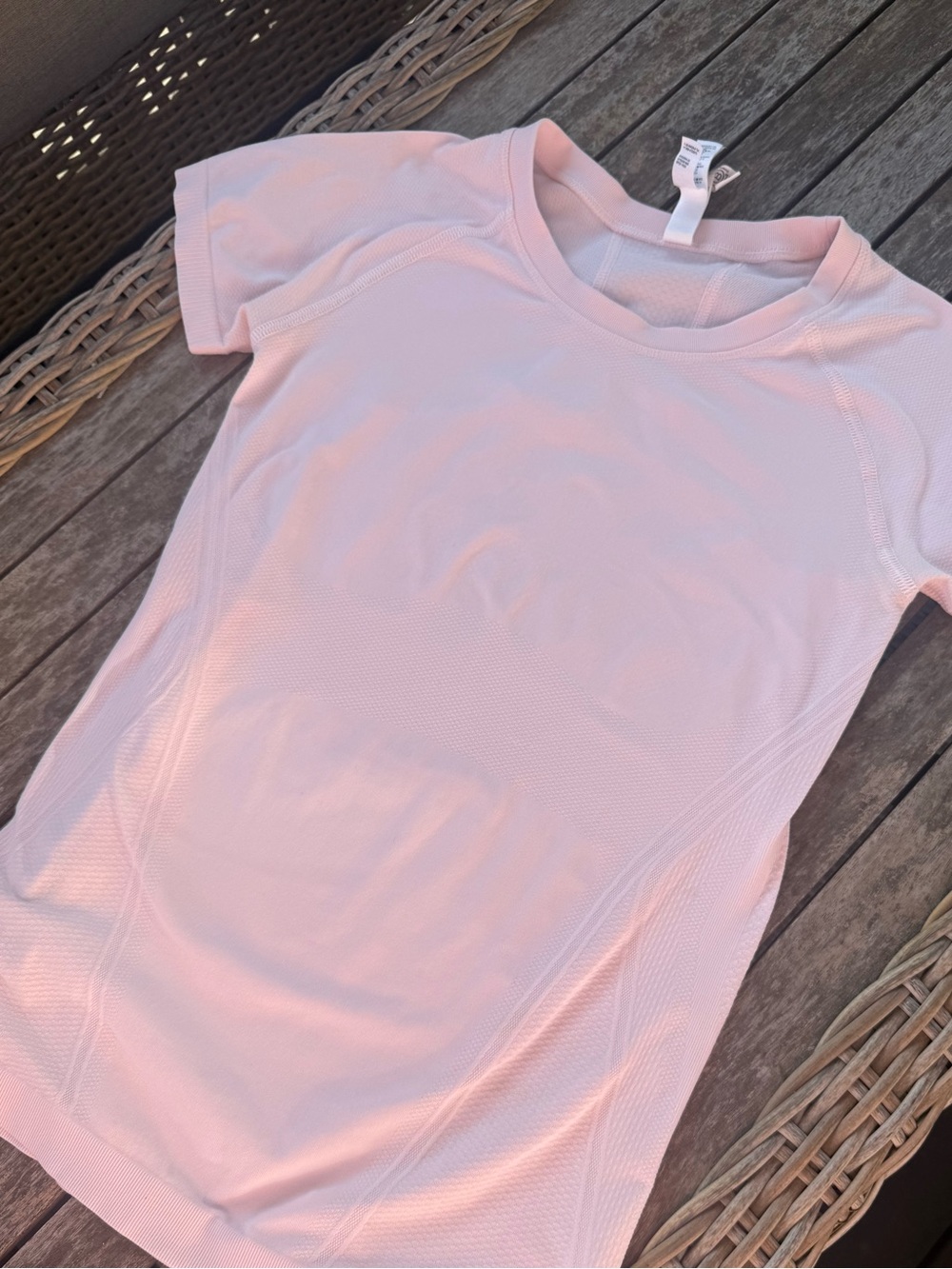 Athleta Baby Pink Short-Sleeve Performance Tee